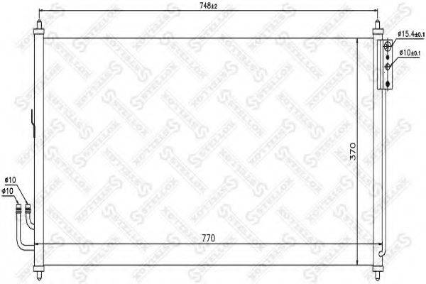 STELLOX 1045476SX Конденсатор, кондиціонер