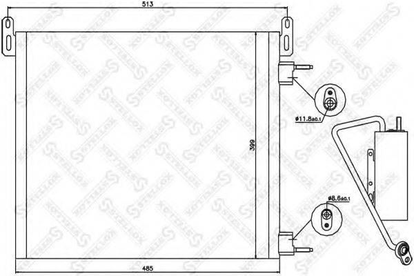 STELLOX 1045496SX Конденсатор, кондиціонер