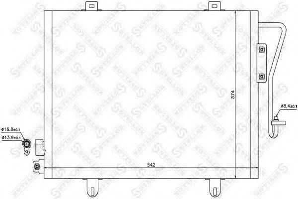 STELLOX 1045503SX Конденсатор, кондиціонер