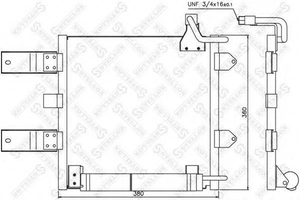 STELLOX 1045514SX Конденсатор, кондиціонер