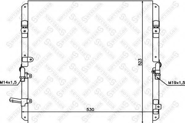 STELLOX 1045536SX Конденсатор, кондиціонер