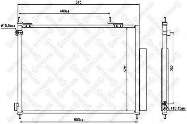 STELLOX 1045565SX Конденсатор, кондиціонер