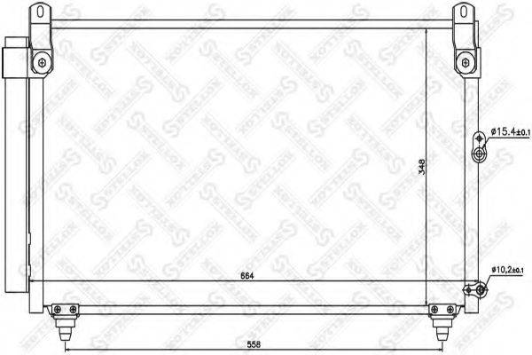 STELLOX 1045641SX Конденсатор, кондиціонер