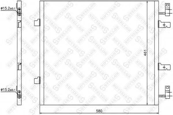 STELLOX 1045666SX Конденсатор, кондиціонер