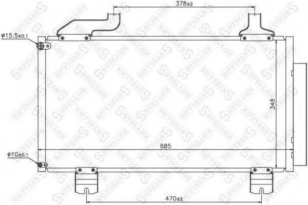 STELLOX 1045672SX Конденсатор, кондиціонер