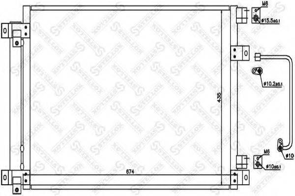 STELLOX 1045682SX Конденсатор, кондиціонер