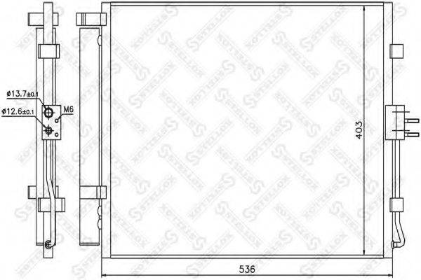 STELLOX 1045709SX Конденсатор, кондиціонер