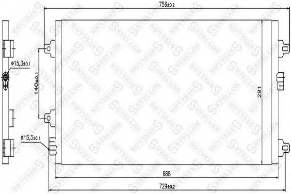 STELLOX 1045729SX Конденсатор, кондиціонер