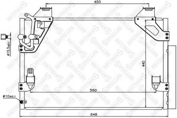 STELLOX 1045731SX Конденсатор, кондиціонер