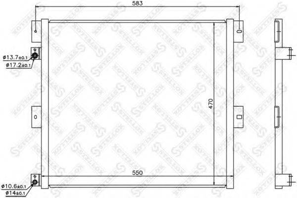 STELLOX 1045764SX Конденсатор, кондиціонер