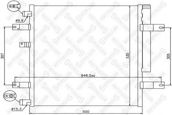 STELLOX 1045765SX Конденсатор, кондиціонер