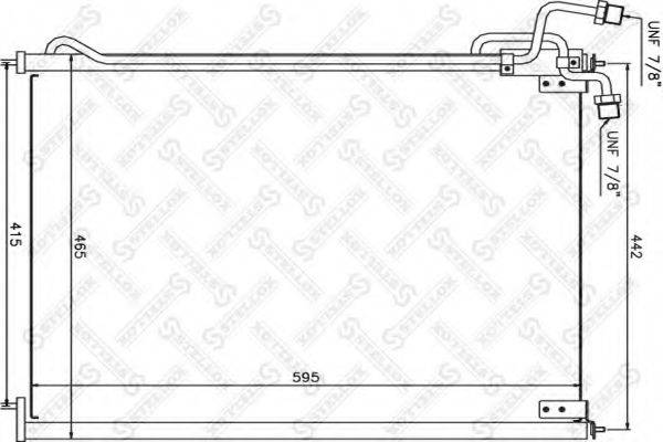 STELLOX 8739110SX Конденсатор, кондиціонер