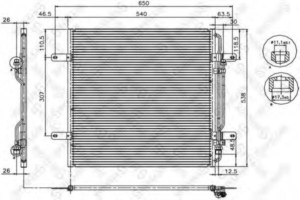 STELLOX 8739111SX Конденсатор, кондиціонер