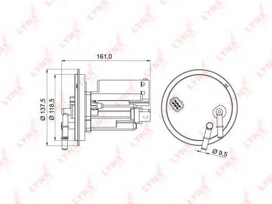 LYNXAUTO LF977M Паливний фільтр