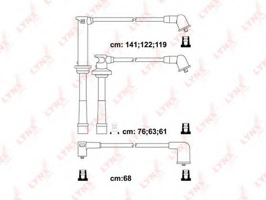 LYNXAUTO SPC5112 Комплект дротів запалювання