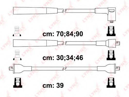 LYNXAUTO SPC5113 Комплект дротів запалювання