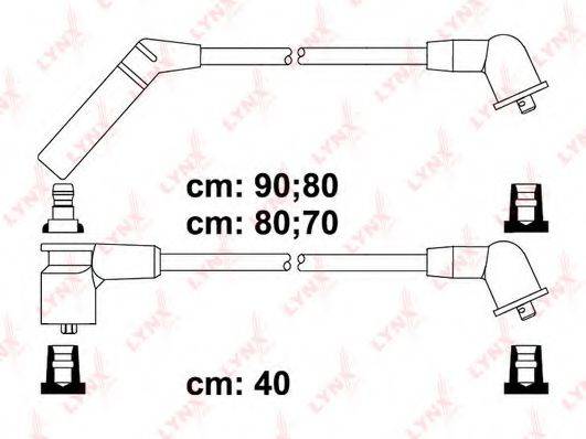 LYNXAUTO SPC5509 Комплект дротів запалювання