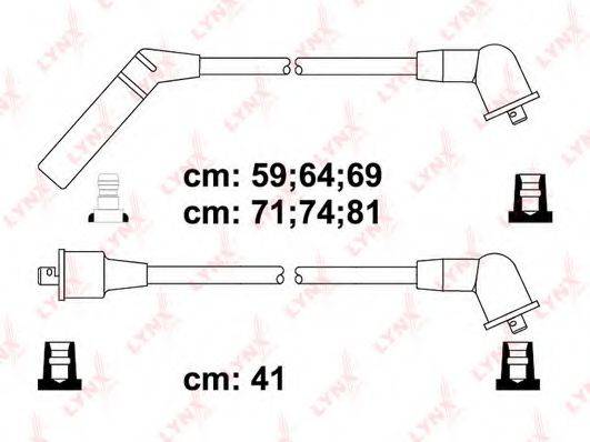 LYNXAUTO SPC5514 Комплект дротів запалювання