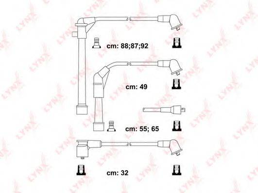 LYNXAUTO SPC5719 Комплект дротів запалювання