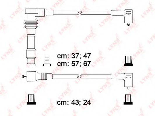 LYNXAUTO SPC5912 Комплект дротів запалювання
