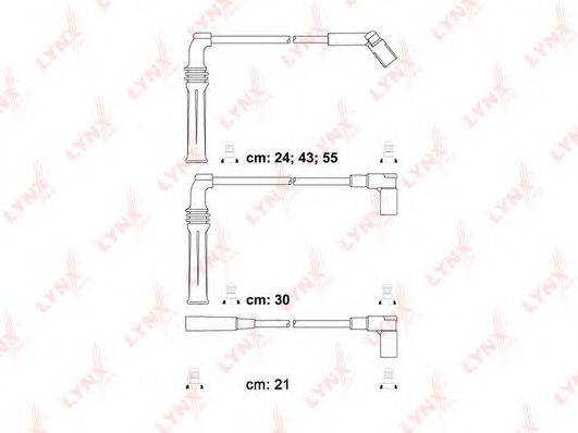 LYNXAUTO SPC6119 Комплект дротів запалювання