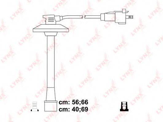 LYNXAUTO SPC7547 Комплект дротів запалювання