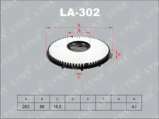 LYNXAUTO LA302 Повітряний фільтр