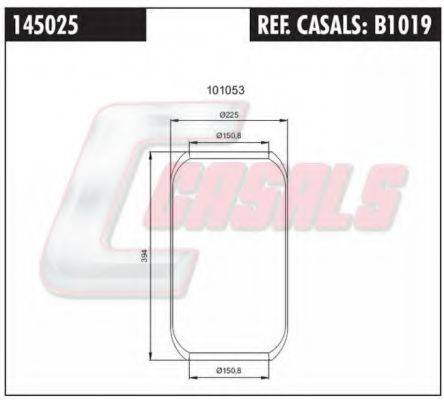 CASALS B1019 Кожух пневматичної ресори