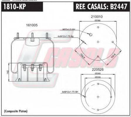 CASALS B2447 Кожух пневматичної ресори