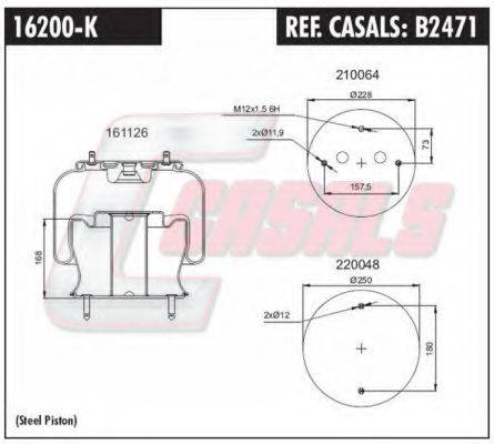 CASALS B2471 Кожух пневматичної ресори