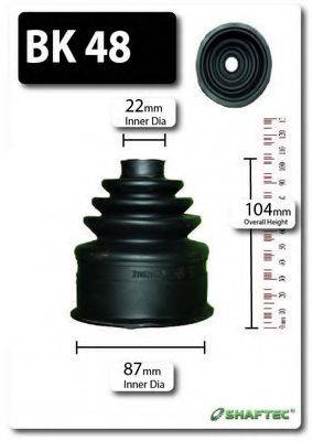 SHAFTEC BK48 Комплект пильника, приводний вал
