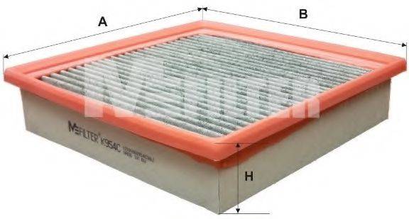 MFILTER K954C Фільтр, повітря у внутрішньому просторі