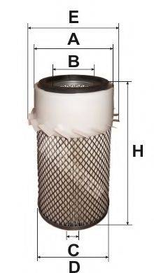 MFILTER A835 Повітряний фільтр