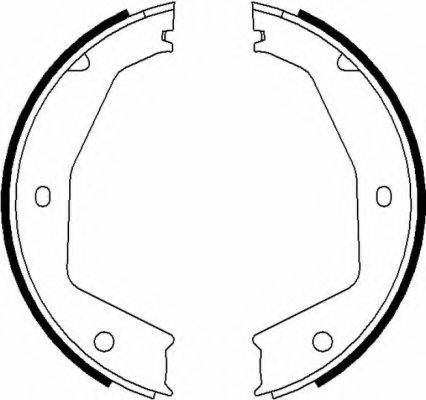 HELLA PAGID 8DA355050121 Комплект гальмівних колодок, стоянкова гальмівна система