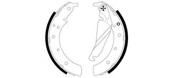 HELLA PAGID 8DB355000741 Комплект гальмівних колодок