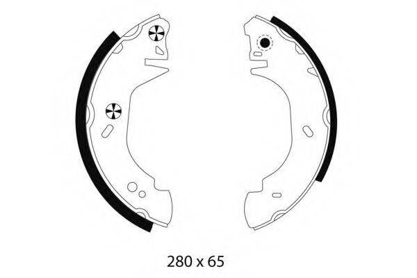 HELLA PAGID 8DB355001371 Комплект гальмівних колодок