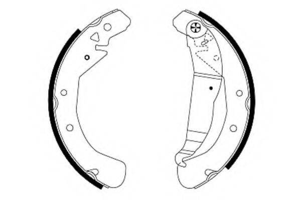 HELLA PAGID 8DB355001631 Комплект гальмівних колодок