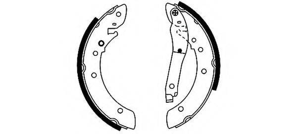HELLA PAGID 8DB355002011 Комплект гальмівних колодок