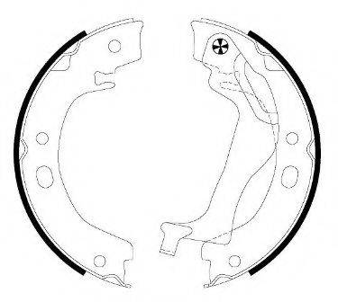 HELLA PAGID 8DA355050741 Комплект гальмівних колодок, стоянкова гальмівна система