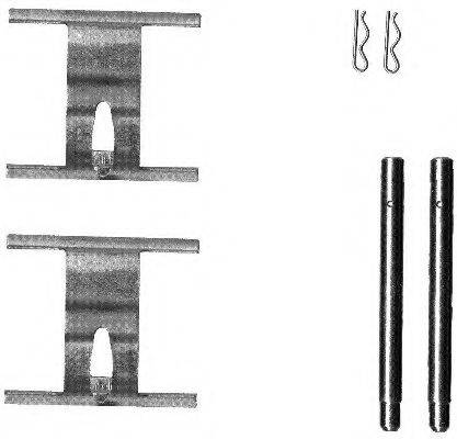 HELLA PAGID 8DZ355203191 Комплектуючі, колодки дискового гальма