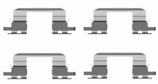 HELLA PAGID 8DZ355203821 Комплектуючі, колодки дискового гальма