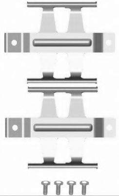 HELLA PAGID 8DZ355204121 Комплектуючі, колодки дискового гальма