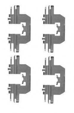 HELLA PAGID 8DZ355204601 Комплектуючі, колодки дискового гальма