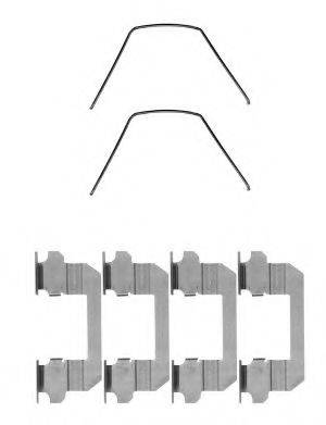 HELLA PAGID 8DZ355204781 Комплектуючі, колодки дискового гальма