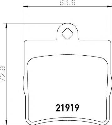 HELLA PAGID 8DB355008461 Комплект гальмівних колодок, дискове гальмо