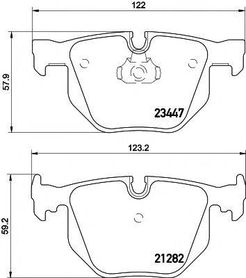 HELLA PAGID 8DB355009331 Комплект гальмівних колодок, дискове гальмо