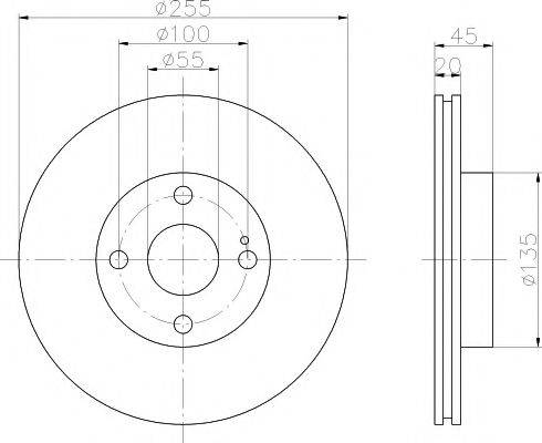 HELLA PAGID 8DD355106491 гальмівний диск