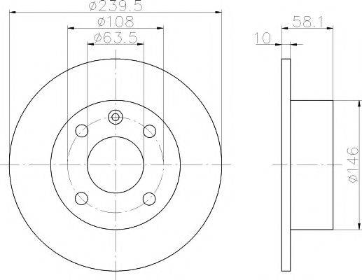 HELLA PAGID 8DD355100541 гальмівний диск