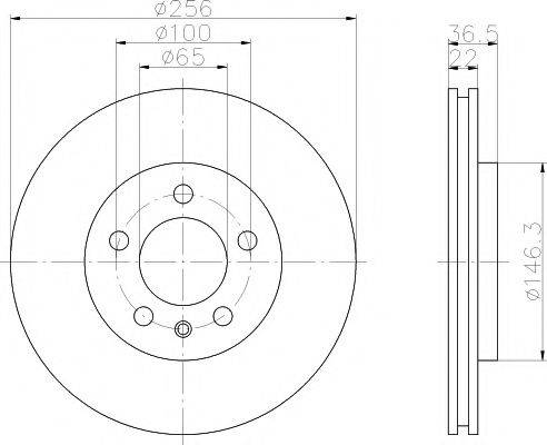 HELLA PAGID 8DD355105361 гальмівний диск