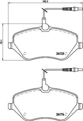 HELLA PAGID 8DB355011491 Комплект гальмівних колодок, дискове гальмо